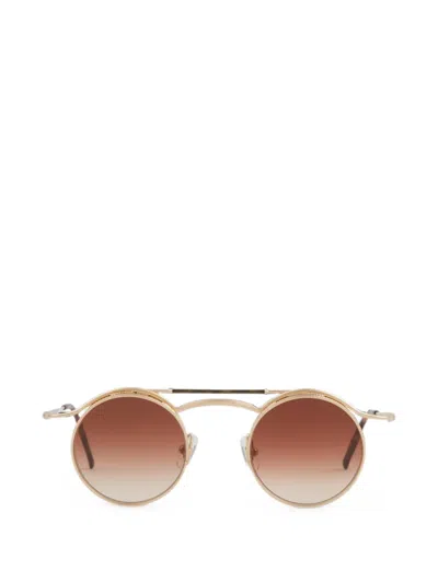 Matsuda 2903h Round-frame Sunglasses In Gold