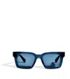 Matsuda Acetate Rectangular M1103 Sunglasses In Gold
