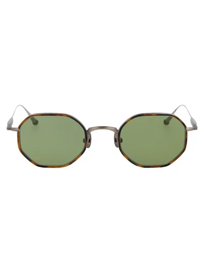 Matsuda As-tor Antique Silver Tortoise Titanium Sunglasses