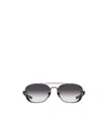 Matsuda Aviator Sunglasses In Gray
