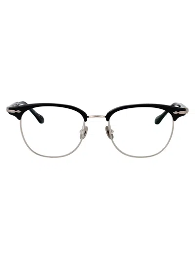 Matsuda Black - Brushed Silver Acetate+metal Glasses
