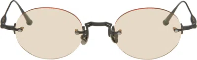 Matsuda Black M5002 Sunglasses In Brown