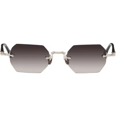 Matsuda Black M5010 Sunglasses In Silver