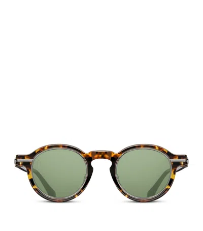 Matsuda Bold Frame Sunglasses In Brown