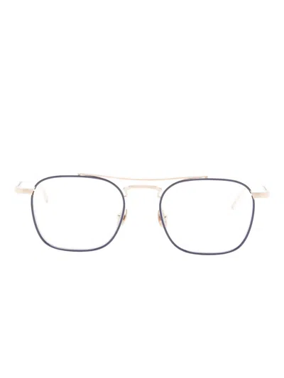 Matsuda Browline-frame Glasses In Blue
