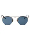 Matsuda Brushed Gold Titanium Sunglasses In Gold