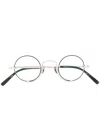 Matsuda Circle Framed Glasses In 金属色