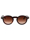 Matsuda Dark Tortoise - Antique Gold Acetate+metal Sunglasses In Brown