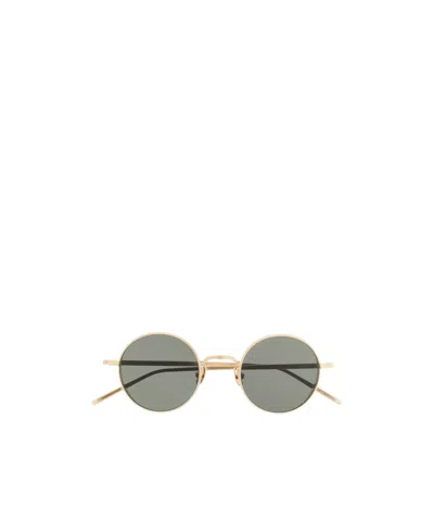 Matsuda Embossed Round-frame Tinted Sunglasses In Brown