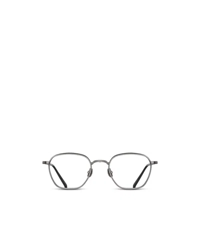 Matsuda Embossed Square-frame Glasses In Gray