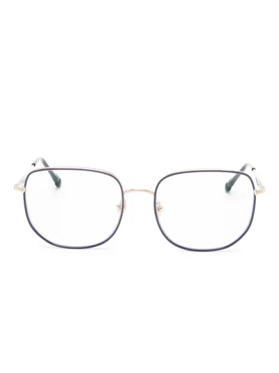 Matsuda Engraved Detail Glasses In Blue