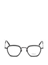 Matsuda Engraved Geometric-frame Glasses In Gray