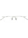 Matsuda Engraved Pilot-frame Glasses In Silver