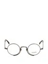 Matsuda Engraved Round-frame Glasses In Black