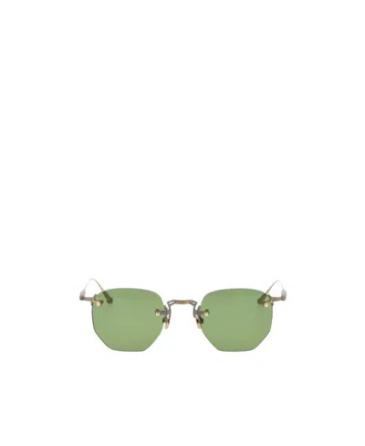 Matsuda Frameless Sunglasses In Green