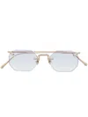 Matsuda Frameless Tinted Sunglasses In Gold
