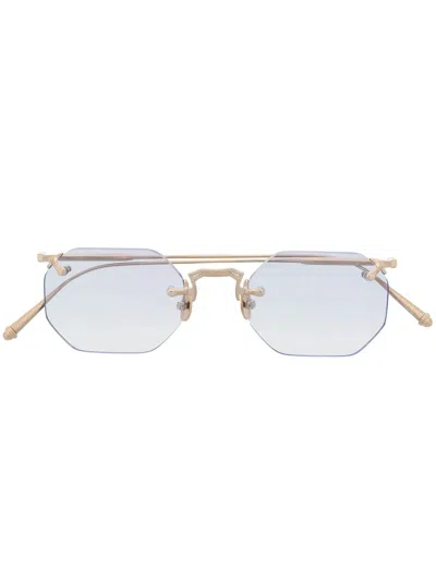 Matsuda Frameless Tinted Sunglasses In Gold