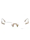 Matsuda Geometric-frame Glasses In Gold