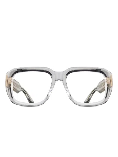 Matsuda Geometric-frame Glasses In White