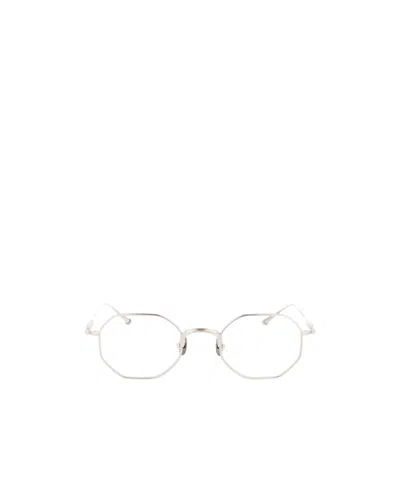Matsuda Geometric Frame Plain Mirror In White