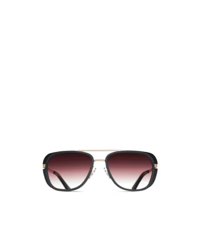 Matsuda Geometric Frame Sunglasses In Black