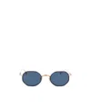 Matsuda Geometric Frame Sunglasses In Gold