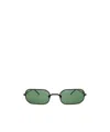 Matsuda Geometric Frame Sunglasses In Green
