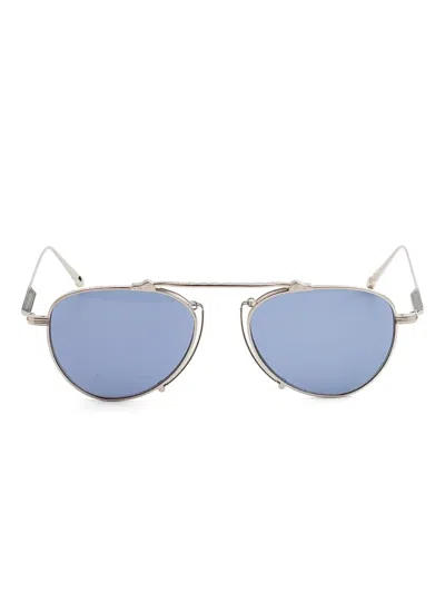 Matsuda Geometric-frame Sunglasses In Blue