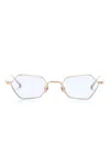 Matsuda Geometric-frame Titanium Sunglasses In Gold