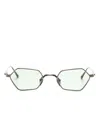 Matsuda Geometric-frame Titanium Sunglasses In Grey