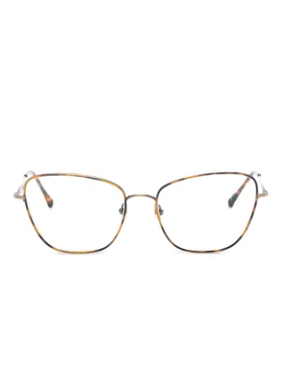 Matsuda Geometric Glasses In Brown