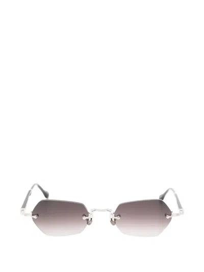 Matsuda Geometric Rimless Sunglasses In Black