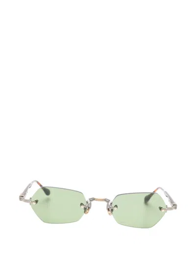 Matsuda Geometric Rimless Sunglasses In Silver