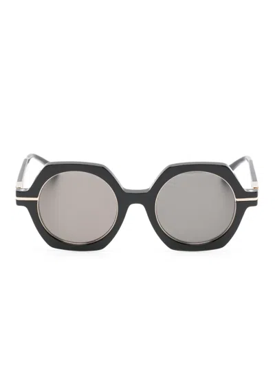 Matsuda Geometric Sunglasses In Black