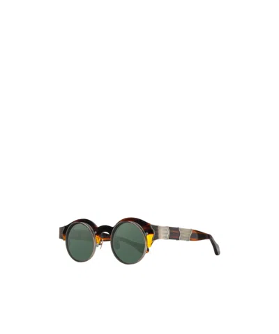 Matsuda Geometric Sunglasses In Green