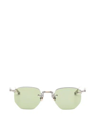 Matsuda Geometric-frame Rimless Sunglasses In Brown