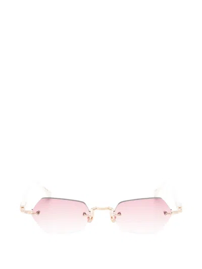 Matsuda Geometric-frame Sunglasses In Gold