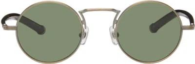 Matsuda M3119 Round-frame Sunglasses In Antique Gold