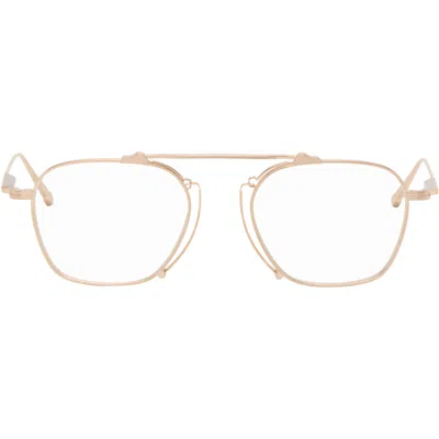 Matsuda Gold M3129 Glasses In Brushed Gold