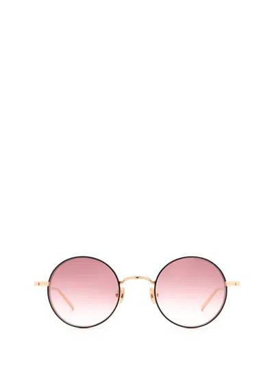Matsuda Gradient Round-frame Sunglasses In Gold