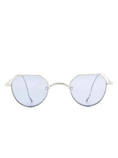 Matsuda Heart-motif Pilot-frame Sunglasses In Silver