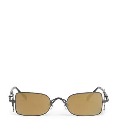 Matsuda Heritage Side-shield Sunglasses In Black