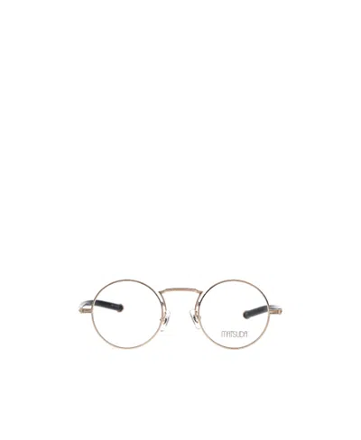 Matsuda Logo Flat Mirror In Nude