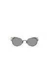 Matsuda Logo Round Sunglasses In Gray