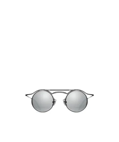 Matsuda Cross-bar Sunglasses In Details Anchored In The Frame