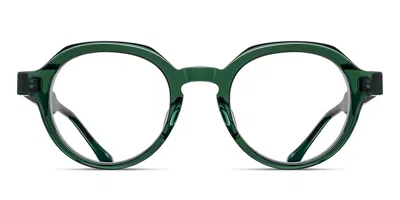 Matsuda M1032 Bgn Men's Glasses Green Size 47 - Free Lenses - Blue Light Block Available In Transparent Bottle Green