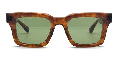 Matsuda M1033 - Matte Walnut Sunglasses In Brown Tortoise