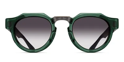 Matsuda M1037 Bgn Men's Sunglasses Green Size 49 In Transparent Bottle Green,brushed Silver