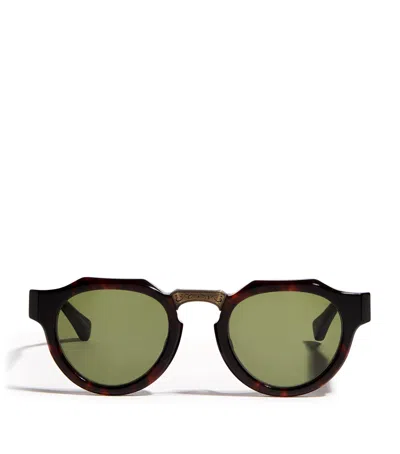 Matsuda M1037 Round Sunglasses In Brown