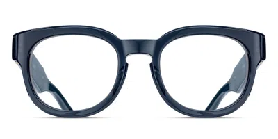 Matsuda M1038 Dnc-g Men's Glasses Blue Size 51 - Free Lenses - Blue Light Block Available In Transparent Dark Navy Blue